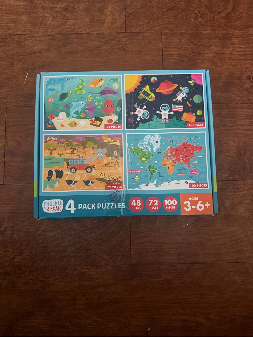 4-Pack Kids Puzzle Set – Blue